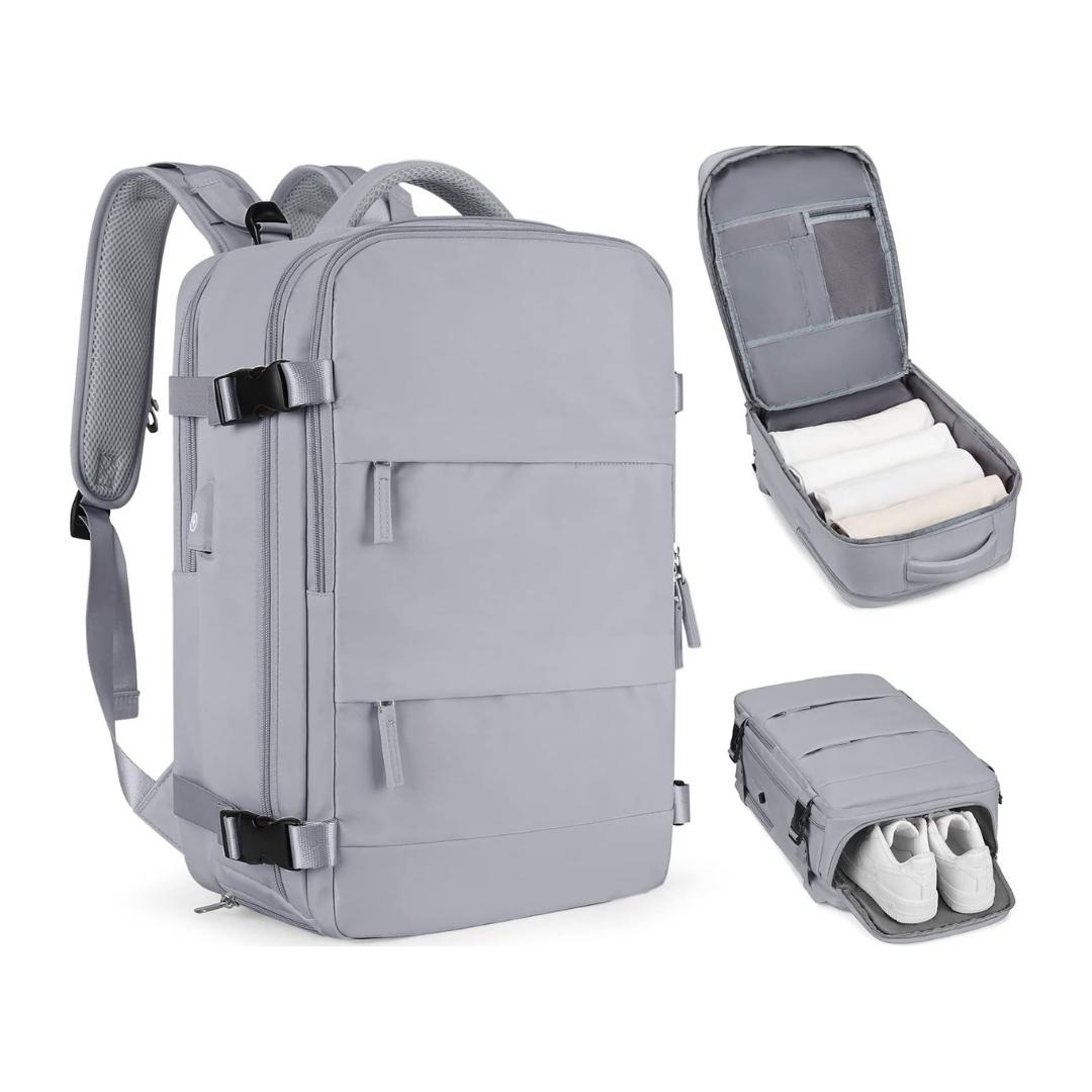 Unisex Travel Backpack-Grey