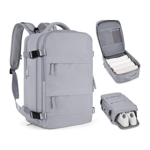 Unisex Travel Backpack-Grey