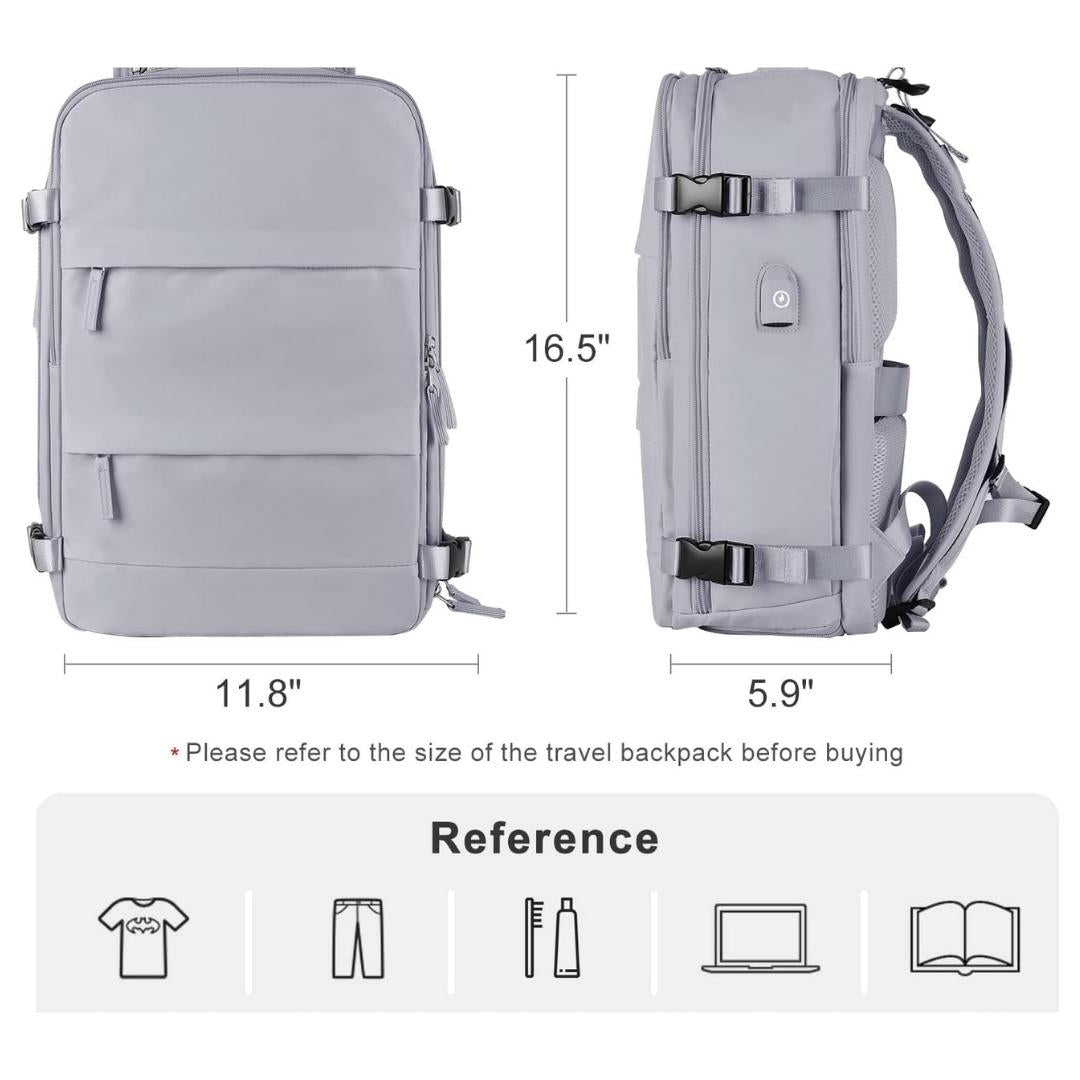 Unisex Travel Backpack-Grey