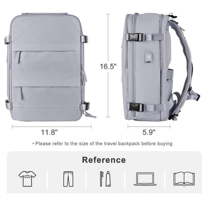 Unisex Travel Backpack-Grey