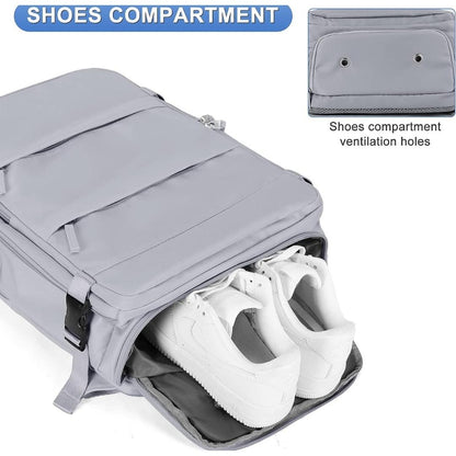 Unisex Travel Backpack-Grey