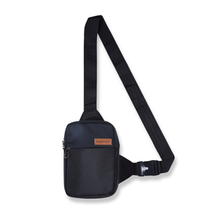 Unisex Crossbody Sling Bag- Black