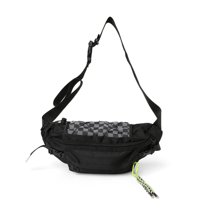 Checkermate Unisex Waist Bag - Black