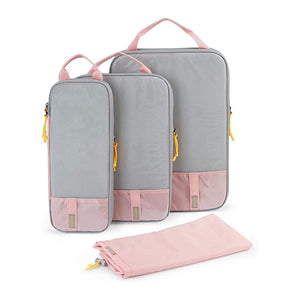 Travel Compression Packing Cubes- Pink