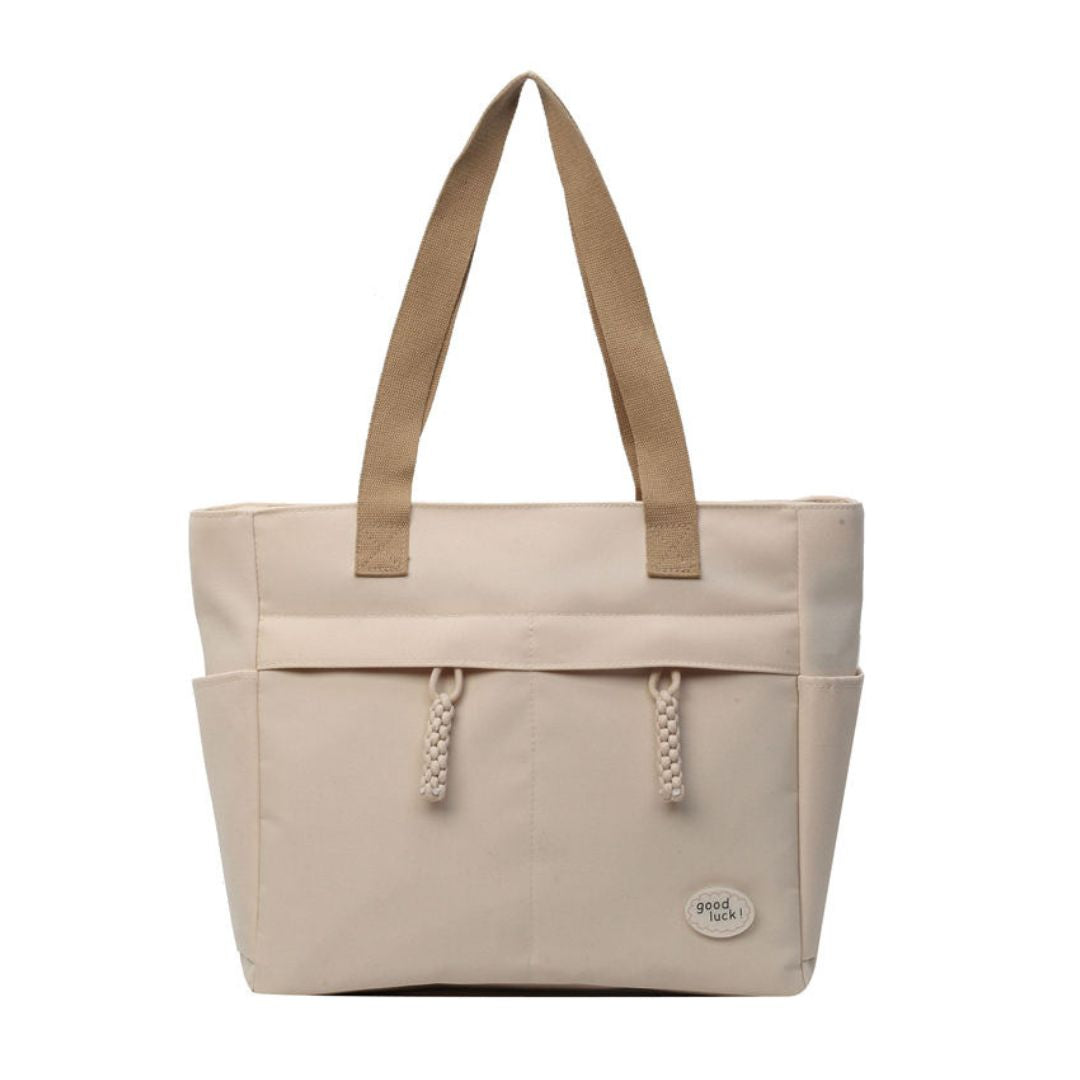 UrbanHandy Canvas Tote Bag For Women-Ivory