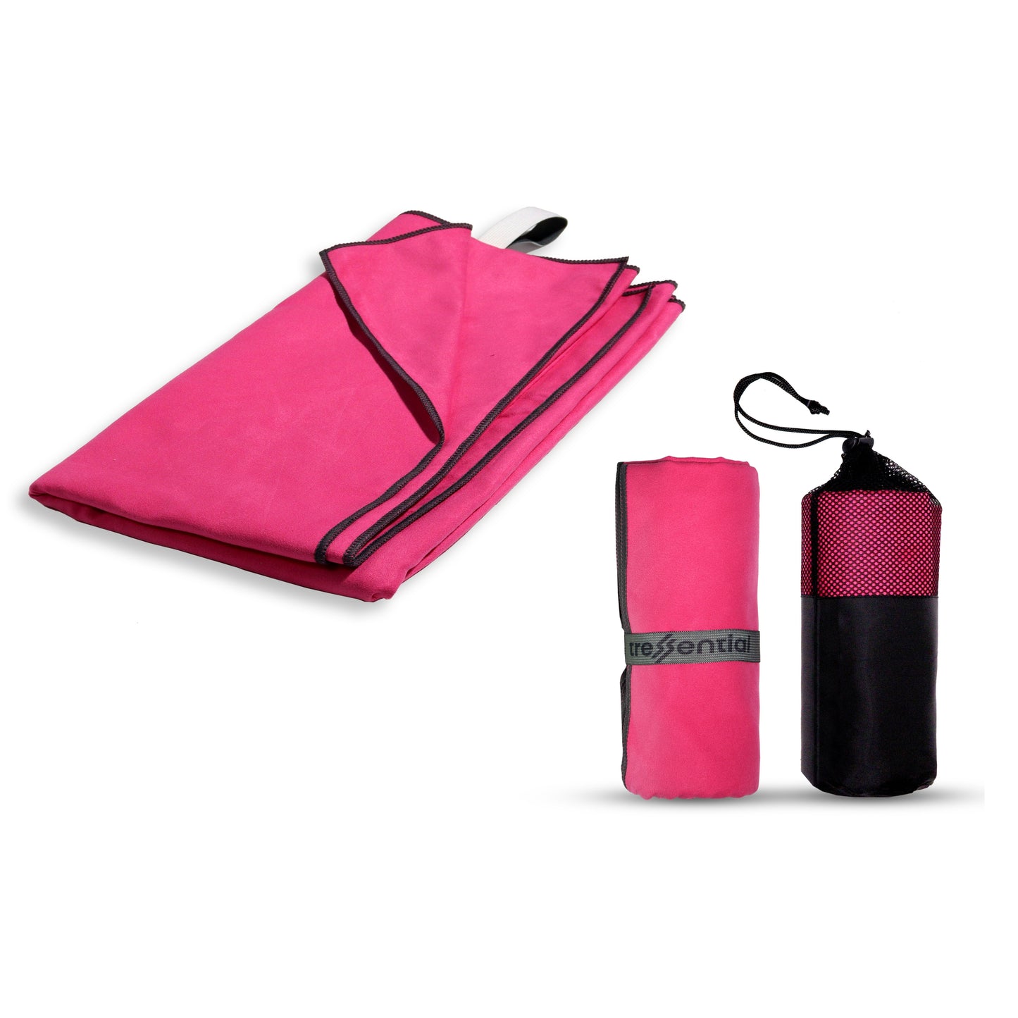 Microfibre Travel Towel- Dark Pink