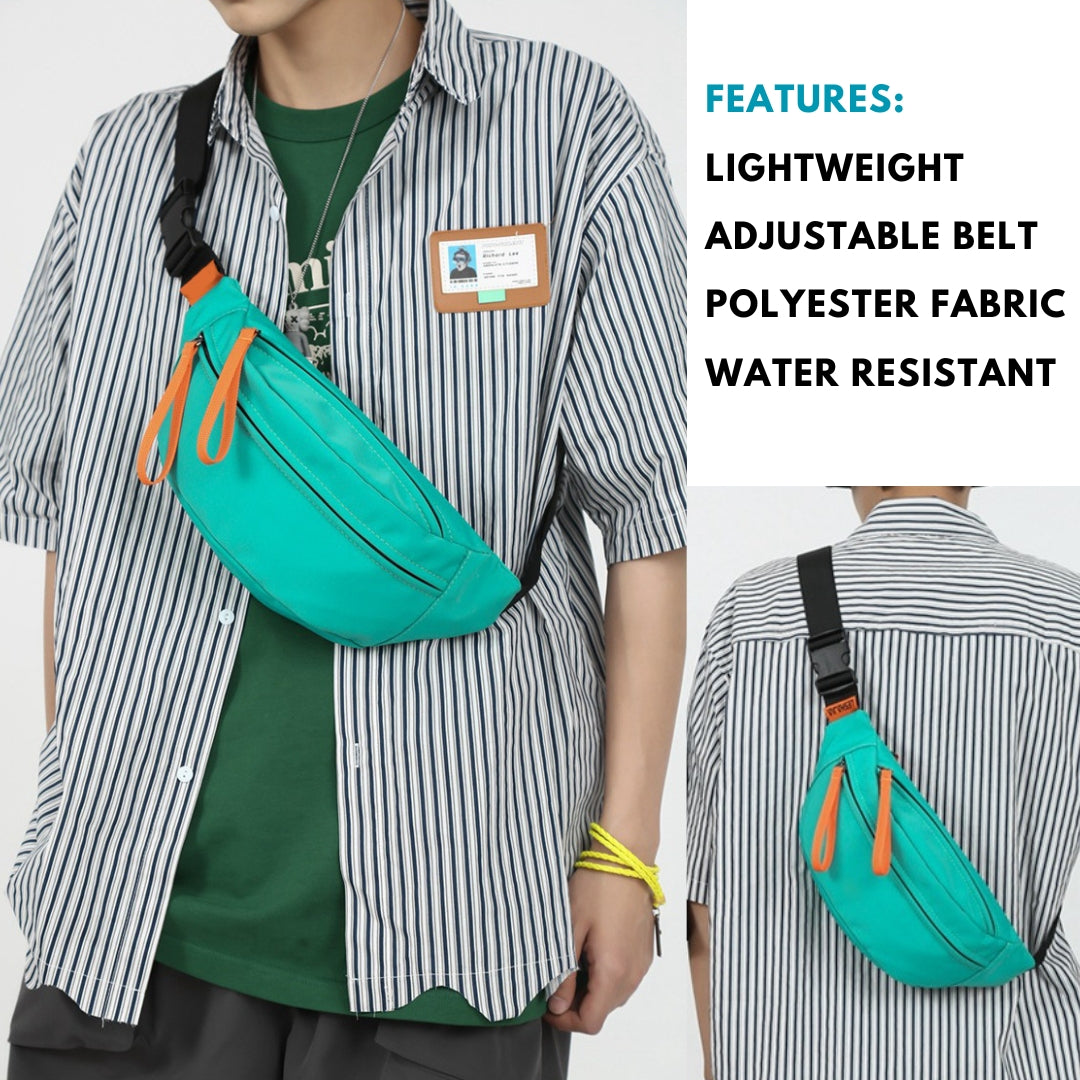 Tressential Unisex Waist Bag- Sea Green - Hover Image