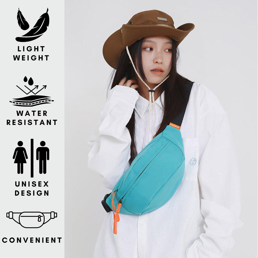 Tressential Unisex Waist Bag- Sea Green