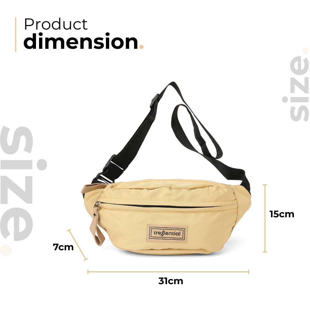 StreetSnap Unisex Waist Bag - Yellow