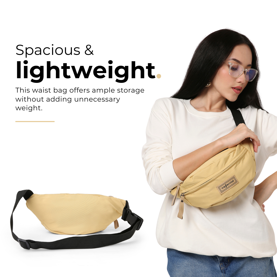 StreetSnap Unisex Waist Bag - Yellow