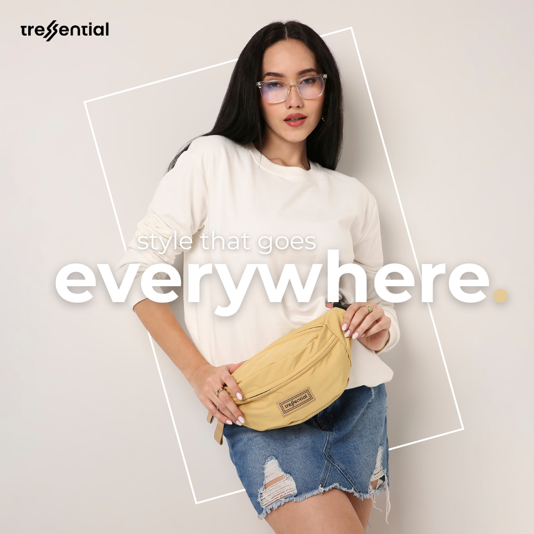 StreetSnap Unisex Waist Bag - Yellow