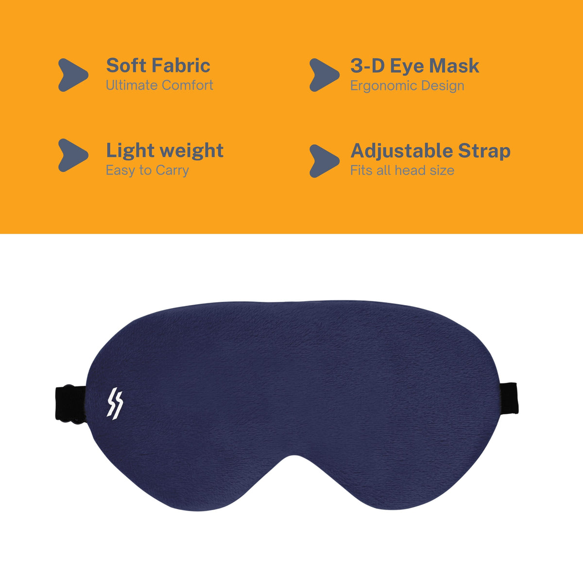 Travel Eye Mask - Blue - Hover Image