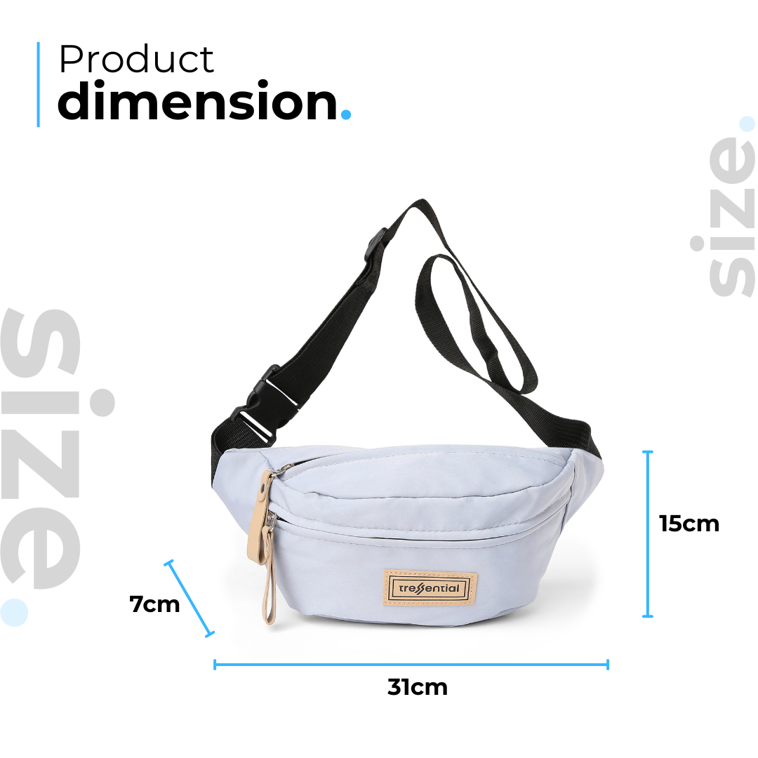 StreetSnap Unisex Waist Bag - Blue