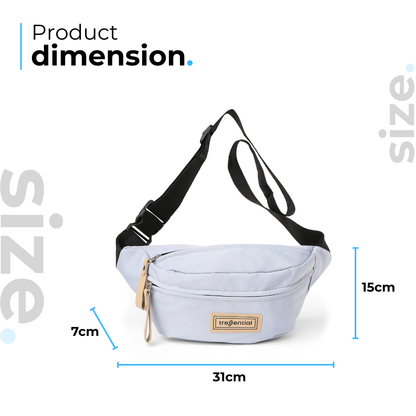 StreetSnap Unisex Waist Bag - Blue