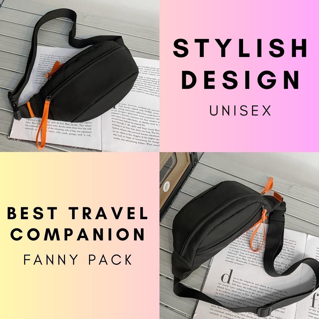 Tressential Unisex Waist Bag- Black