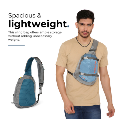 Core 8L Unisex Sling Bag - BlueAsh