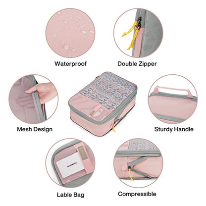 Travel Compression Packing Cubes- Pink