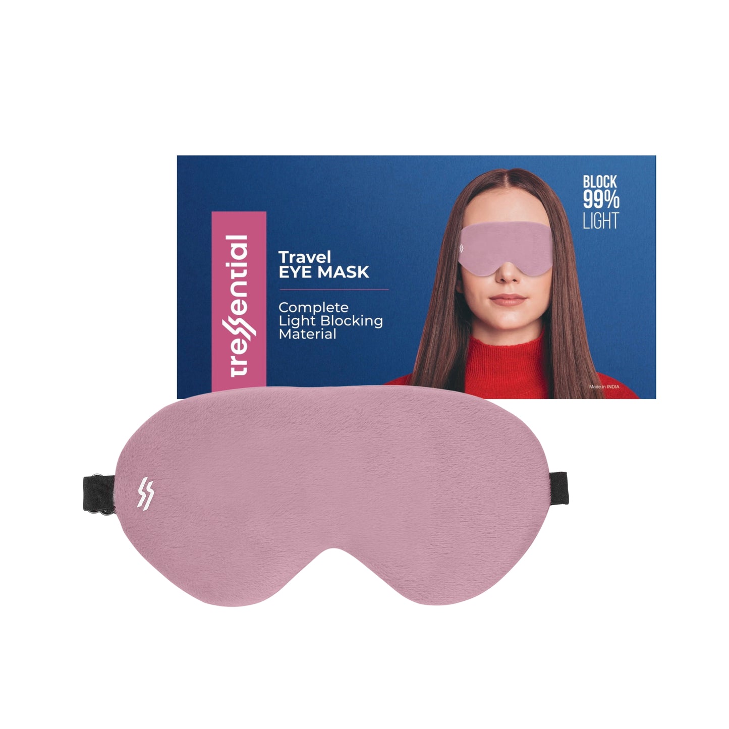 Travel Eye Mask - Pink