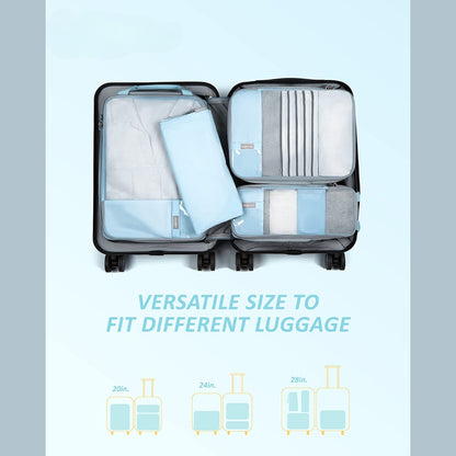 Travel Compression Packing Cubes- Blue