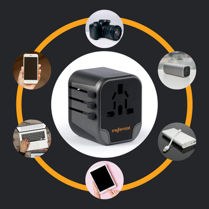 Universal Travel Adapter- Black