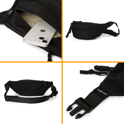 UrbanStash Unisex Waist Bag - Black