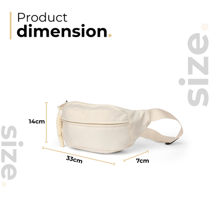 UrbanStash Unisex Waist Bag - White