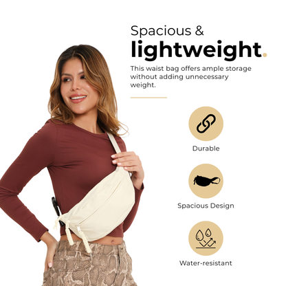 UrbanStash Unisex Waist Bag - White