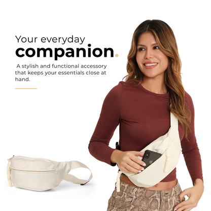 UrbanStash Unisex Waist Bag - White
