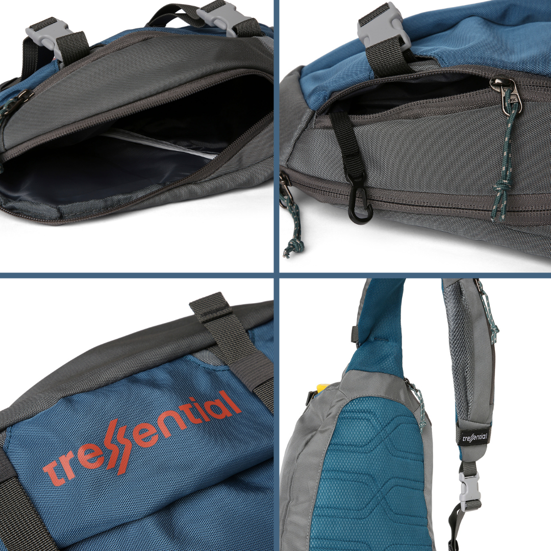 Core 8L Unisex Sling Bag - BlueAsh