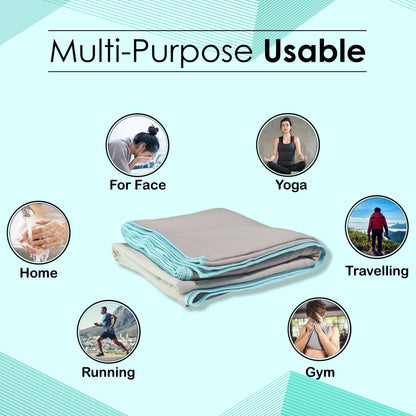Microfibre Travel Towel- Grey