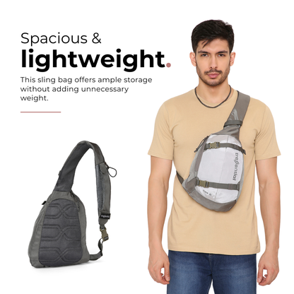 Core 8L Unisex Sling Bag - SlateBlack
