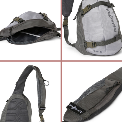 Core 8L Unisex Sling Bag - SlateBlack