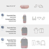 Travel Compression Packing Cubes- Pink
