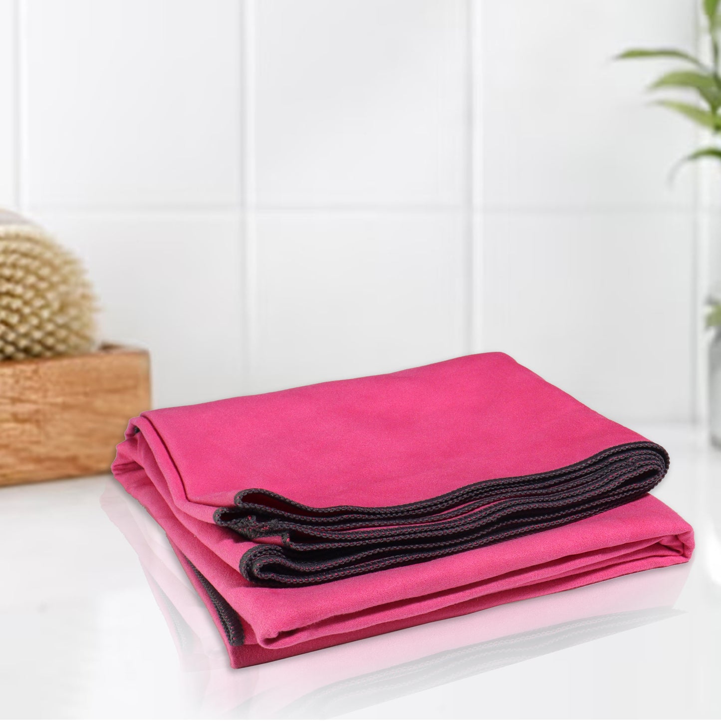Microfibre Travel Towel- Dark Pink