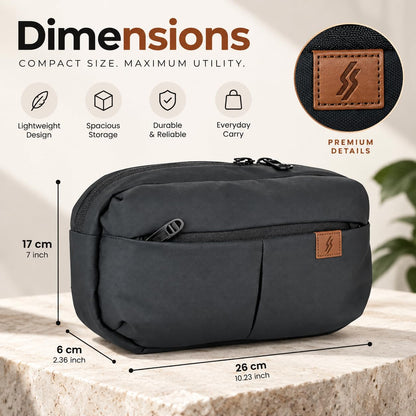Tressential Travel Waist Bag | Cross Body Bag for Men Women