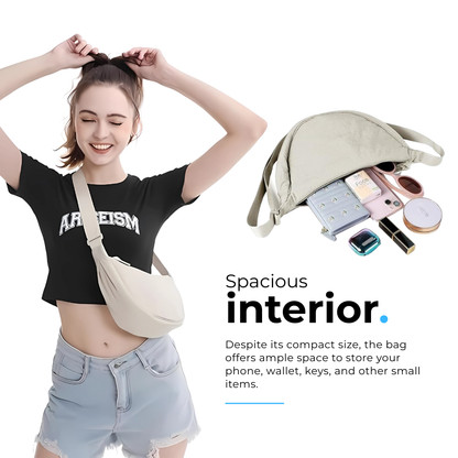 Crescent Half Moon Bag - Off White