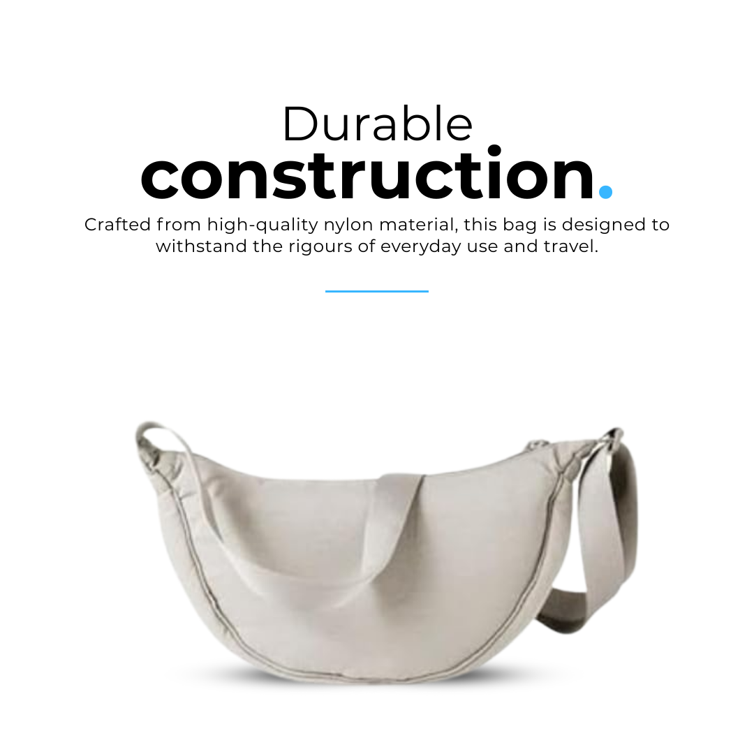 Crescent Half Moon Bag - Off White