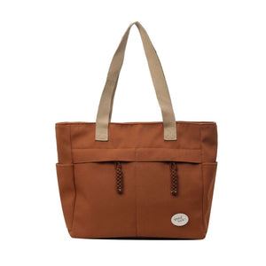 UrbanHandy Canvas Tote Bag For Women-Espresso