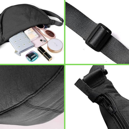 Crescent Half Moon Bag - Black