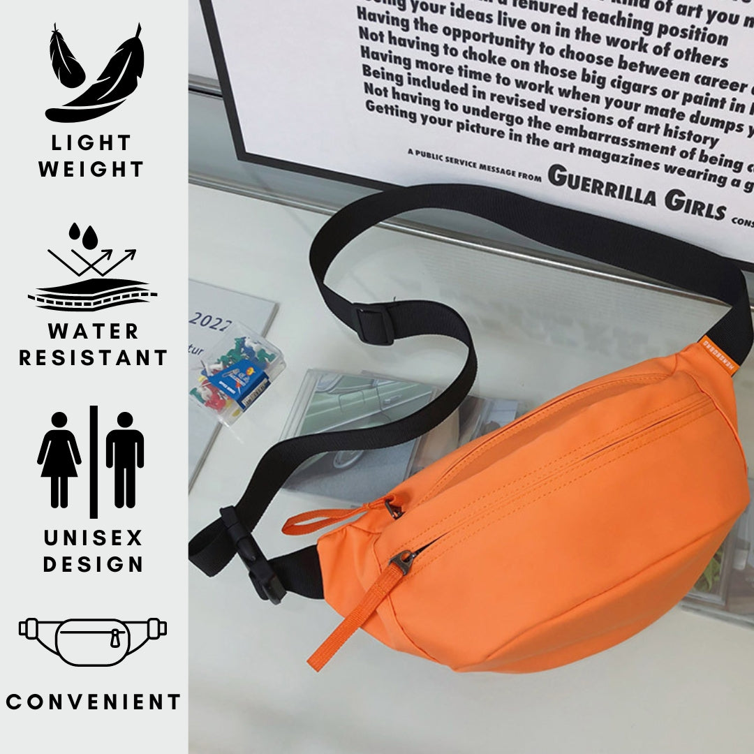 Tressential Unisex Waist Bag- Orange - Hover Image