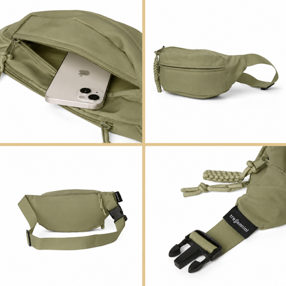 UrbanStash Unisex Waist Bag - Olive Green