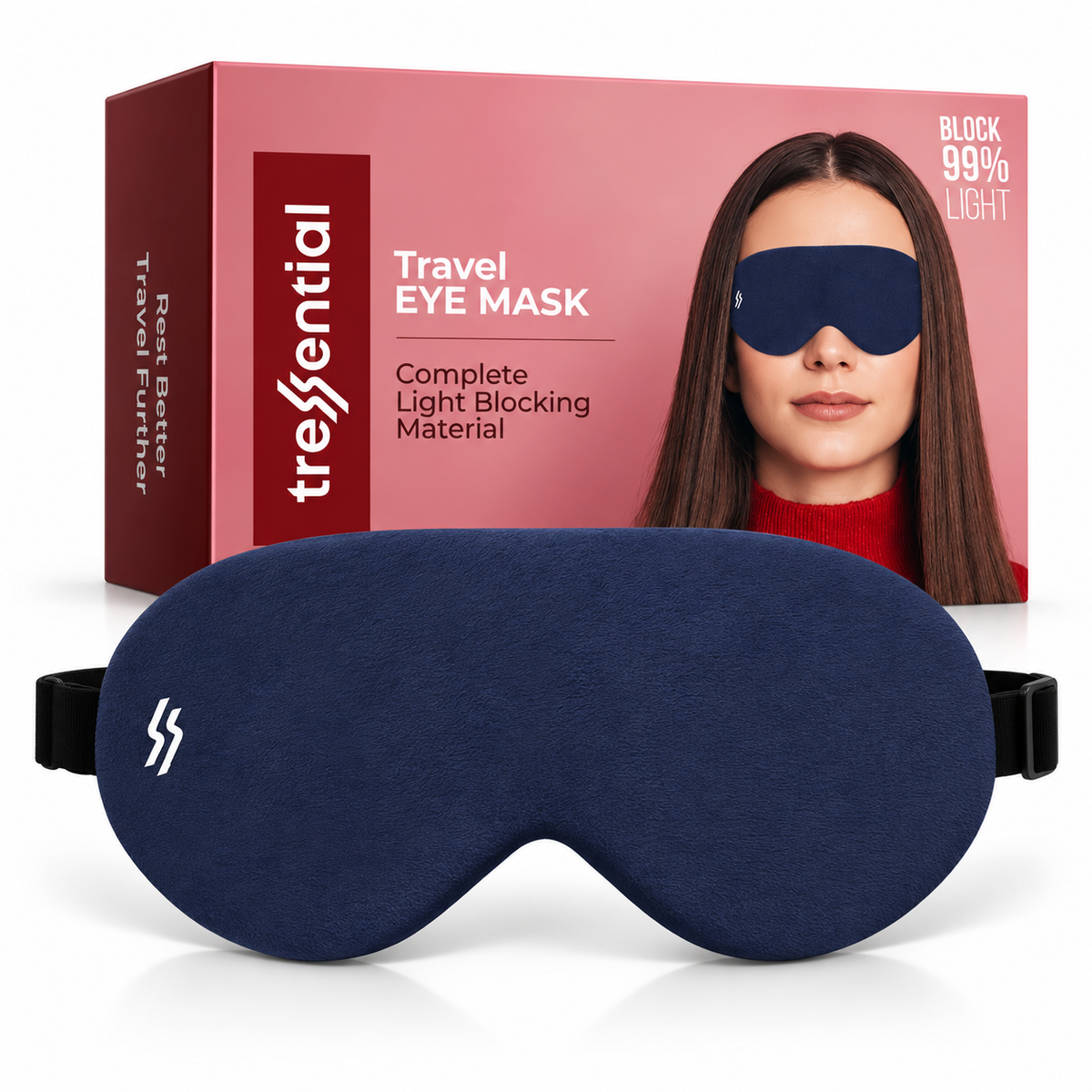 Travel Eye Mask - Blue