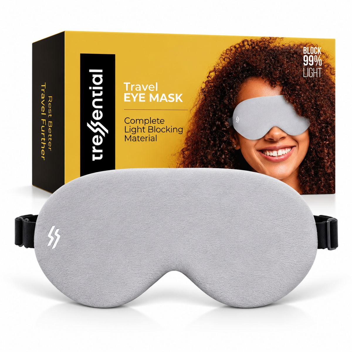 Travel Eye Mask - Grey