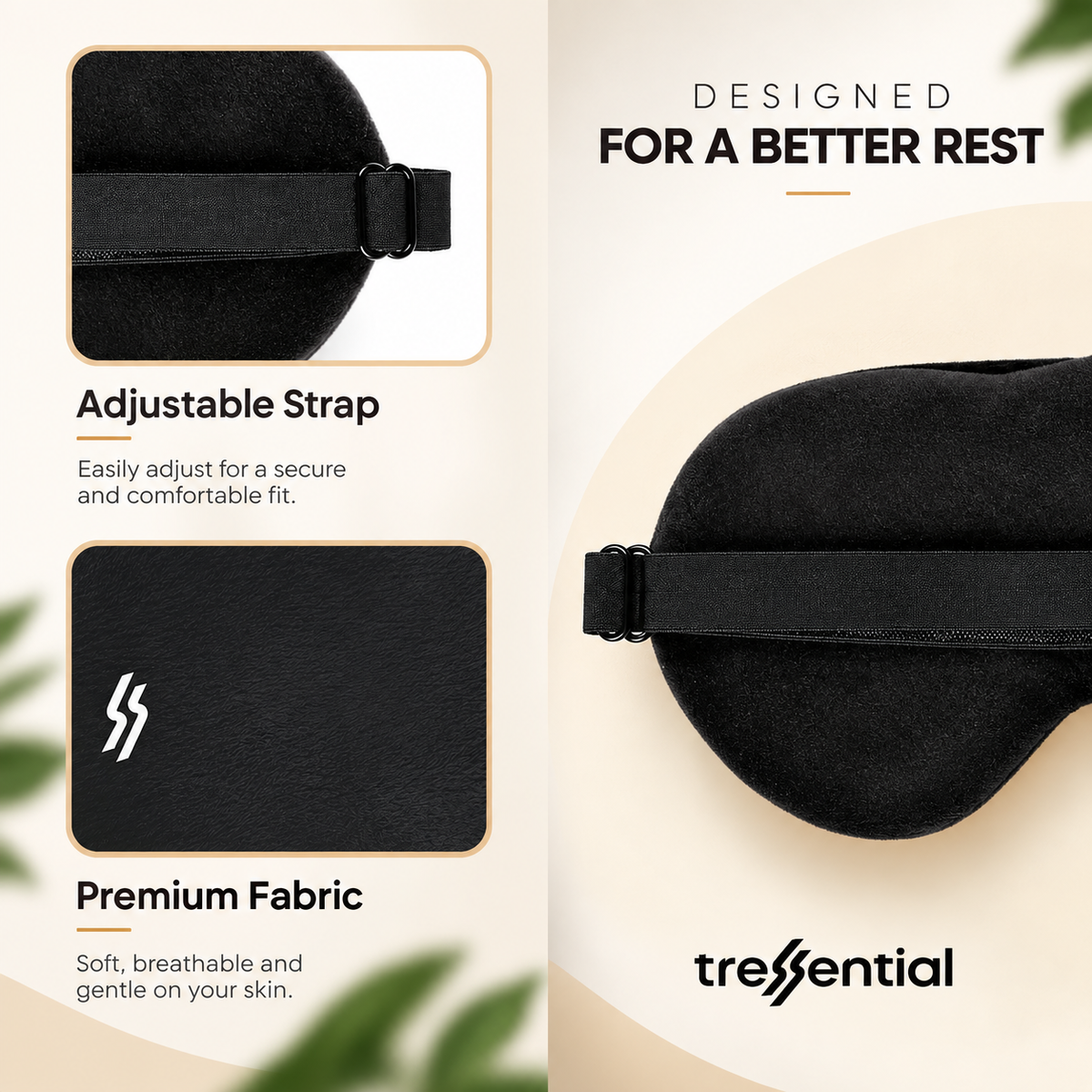 Travel Eye Mask - Black