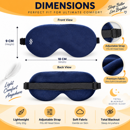 Travel Eye Mask - Blue