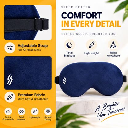 Travel Eye Mask - Blue