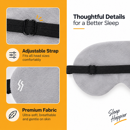 Travel Eye Mask - Grey
