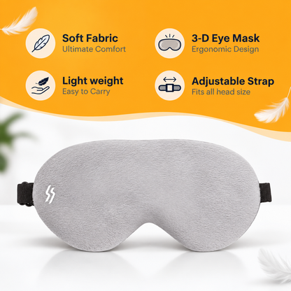 Travel Eye Mask - Grey