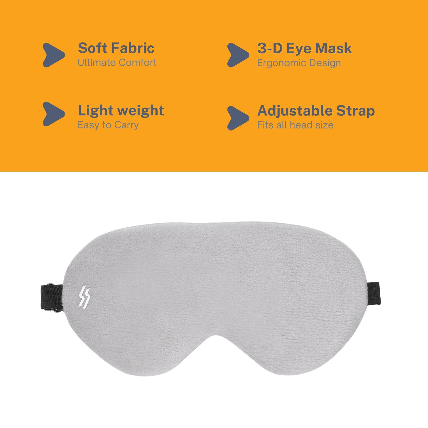 Travel Eye Mask - Grey