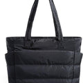 Tressential Puffer Tote Bag for Women-Black